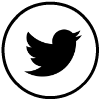 Free Social Media Icon Twitter Black circle ring